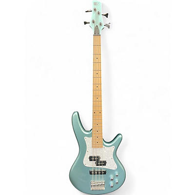 Used Ibanez SRMD200 BLUE GREEN SPARKLE Electric Bass Guitar