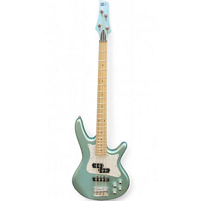 Used Ibanez SRMD200 Metallic Aqua Marine Electric Bass Guitar