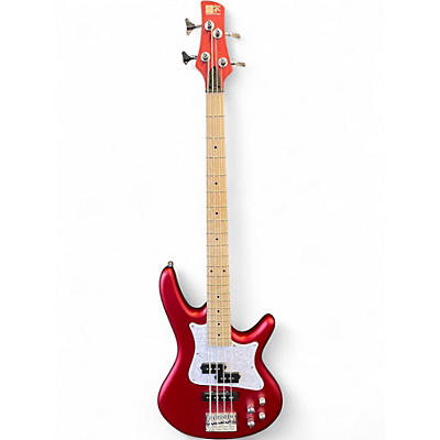 Used Ibanez SRMD200 Satin Red Electric Bass Guitar
