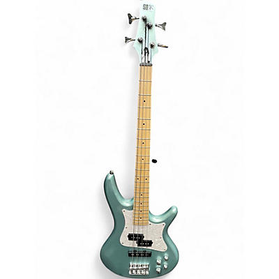 Used Ibanez SRMD200 Seafoam Pearl Electric Bass Guitar