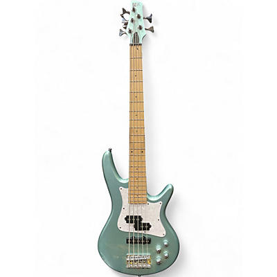 Used Ibanez SRMD205 Sea Foam Pearl Green Electric Bass Guitar