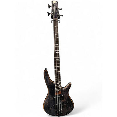 Used Ibanez SRMS800 Trans Gray Electric Bass Guitar