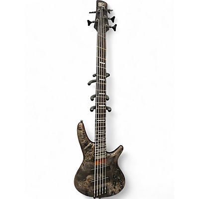Used Ibanez SRMS805 BURL Electric Bass Guitar