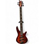 Used Ibanez SRMS805 Crimson Red Trans Electric Bass Guitar Crimson Red Trans