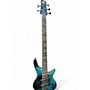 Used Ibanez SRMS805 Tropical Turquoise Electric Bass Guitar Tropical Turquoise