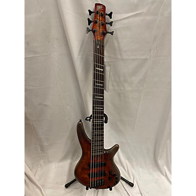 Ibanez Used Ibanez SRMS806 BROWN TOPAZ BURST Electric Bass Guitar