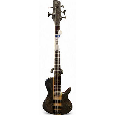 Used Ibanez SRSC805 GREY BURL Electric Bass Guitar