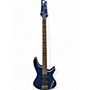 Used Ibanez SRX3EXQM1 Blue Electric Bass Guitar Blue