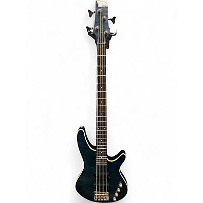 Used Ibanez SRX3EXQM1 Quilt Maple Blue Electric Bass Guitar