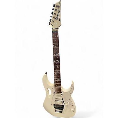 Used Ibanez STEVE VAI JEMJR White Solid Body Electric Guitar