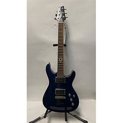 Ibanez Used Ibanez SZ520QM Blue Solid Body Electric Guitar