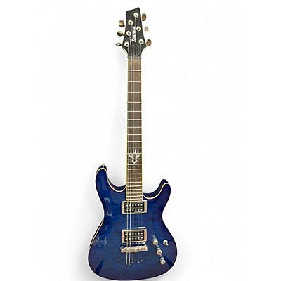 Used Ibanez SZ520QM Blue Solid Body Electric Guitar