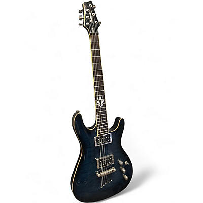 Used Ibanez SZ520QM Blue Solid Body Electric Guitar