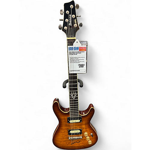 Used Ibanez SZ520QM-GAB GOLD AMBER BURST Solid Body Electric Guitar GOLD AMBER BURST