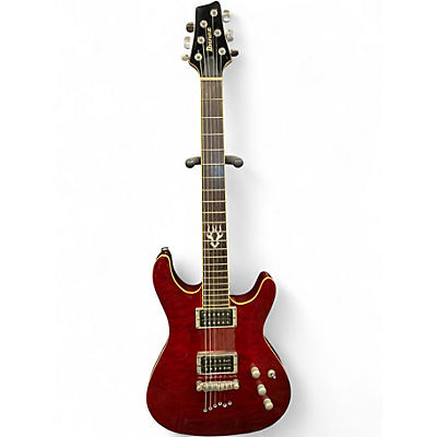 Used Ibanez SZ520QM Red Solid Body Electric Guitar