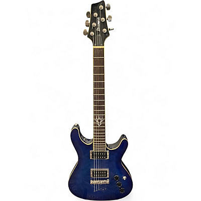 Used Ibanez SZ520QM Trans Blue Solid Body Electric Guitar