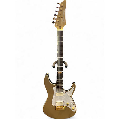 Used Ibanez Scott LePage Signature KRYS10 Metallic Gold Solid Body Electric Guitar Metallic Gold