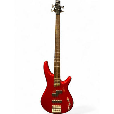 Used Ibanez Sr300dx-ca Candy Apple Red Electric Bass Guitar