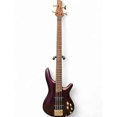 Used Ibanez Sr300edx Metallic purple Electric Bass Guitar
