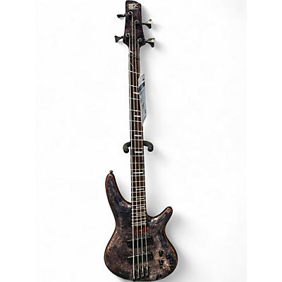 Used Ibanez Srms800 Trans Gray Electric Bass Guitar