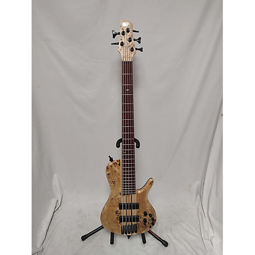 Ibanez Used Ibanez Srsc805 Natural Burlwood Electric Bass Guitar Natural burlwood