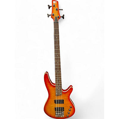 Used Ibanez Srx3exqm1 Cherry Sunburst Electric Bass Guitar