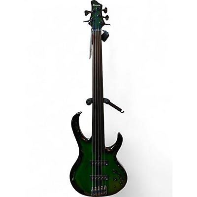 Used Ibanez Steve Di Giorgio Signature Dark Moss Burst Electric Bass Guitar