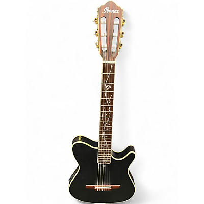 Used Ibanez T0D10N Black Classical Acoustic Electric Guitar