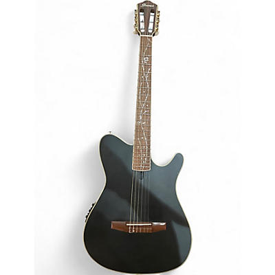 Used Ibanez T0D10N Black Classical Acoustic Electric Guitar