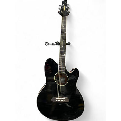 Used Ibanez TCY10E Talman Black Acoustic Electric Guitar