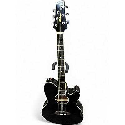 Used Ibanez TCY10E Talman Black Acoustic Electric Guitar