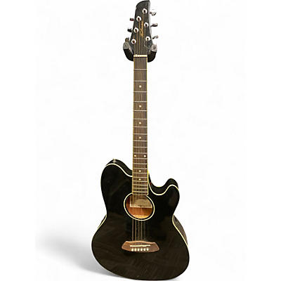Used Ibanez TCY10E Talman Black Acoustic Electric Guitar