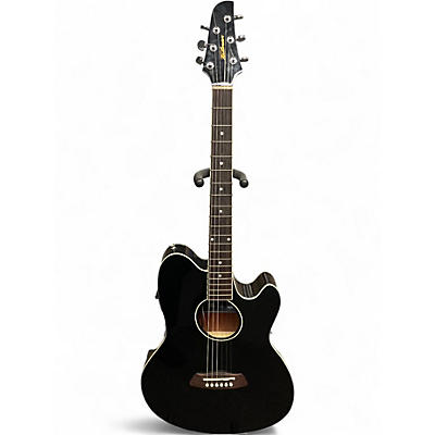 Used Ibanez TCY10E Talman Black Acoustic Electric Guitar