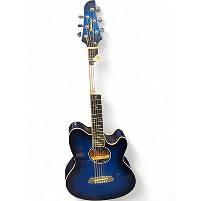 Used Ibanez TCY10E Talman Blue Acoustic Electric Guitar