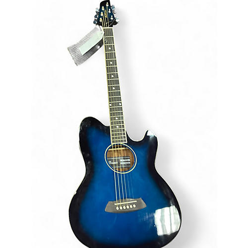 Ibanez Used Ibanez TCY10E Talman Blue Burst Acoustic Electric Guitar Blue Burst