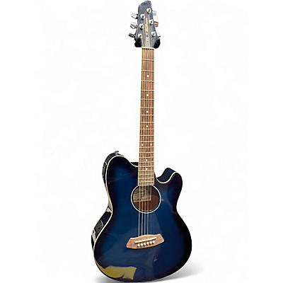 Used Ibanez TCY10E Talman Blue Burst Acoustic Electric Guitar