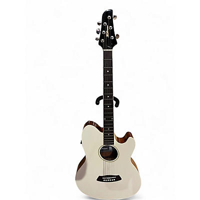 Used Ibanez TCY10E Talman IVORY Acoustic Electric Guitar