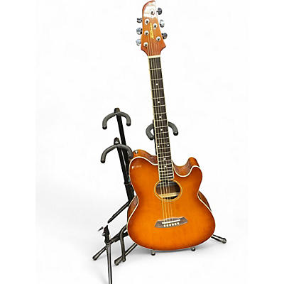 Used Ibanez TCY10E Talman Orange Acoustic Electric Guitar
