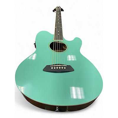 Used Ibanez TCY10E Talman Seafoam Green Acoustic Electric Guitar
