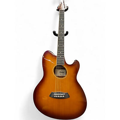 Used Ibanez TCY10E Talman Sunburst Acoustic Electric Guitar
