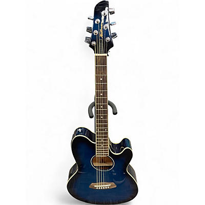 Used Ibanez TCY10E Talman Trans Blue Sunburst Acoustic Electric Guitar