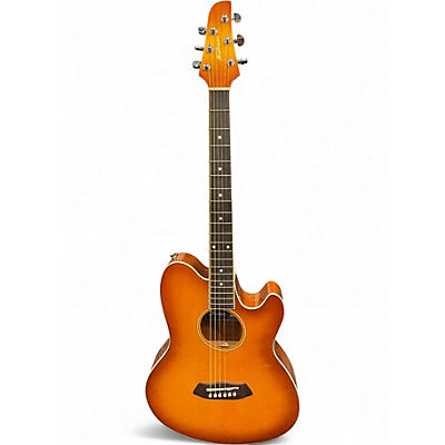 Used Ibanez TCY10E Talman Vintage Sunburst Acoustic Electric Guitar