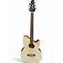 Used Ibanez TCY10E Talman White Acoustic Electric Guitar White
