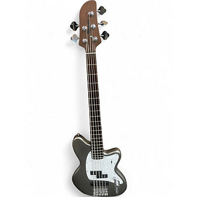 Used Ibanez TMB 505 Silver Electric Bass Guitar