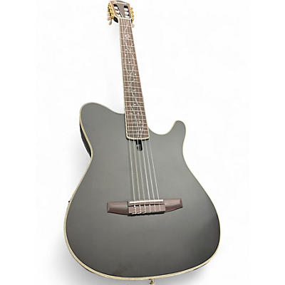 Used Ibanez TOD10 MATTE BLACK Classical Acoustic Electric Guitar