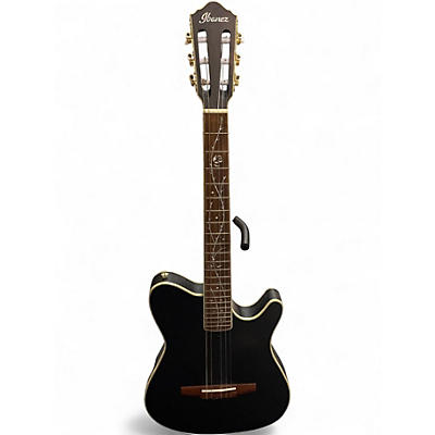 Used Ibanez TOD10N Black Classical Acoustic Electric Guitar