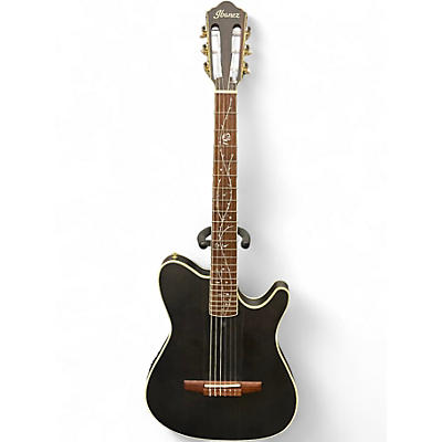 Used Ibanez TOD10N Black Classical Acoustic Electric Guitar
