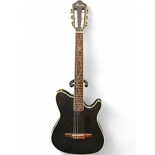 Used Ibanez TOD10N Black Classical Acoustic Electric Guitar Black