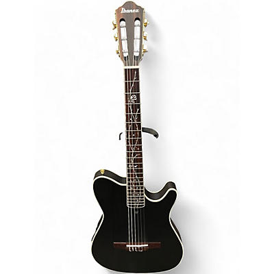 Used Ibanez TOD10N Black Classical Acoustic Electric Guitar