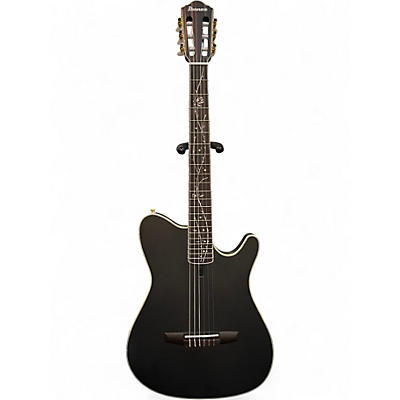 Used Ibanez TOD10N Black Classical Acoustic Electric Guitar